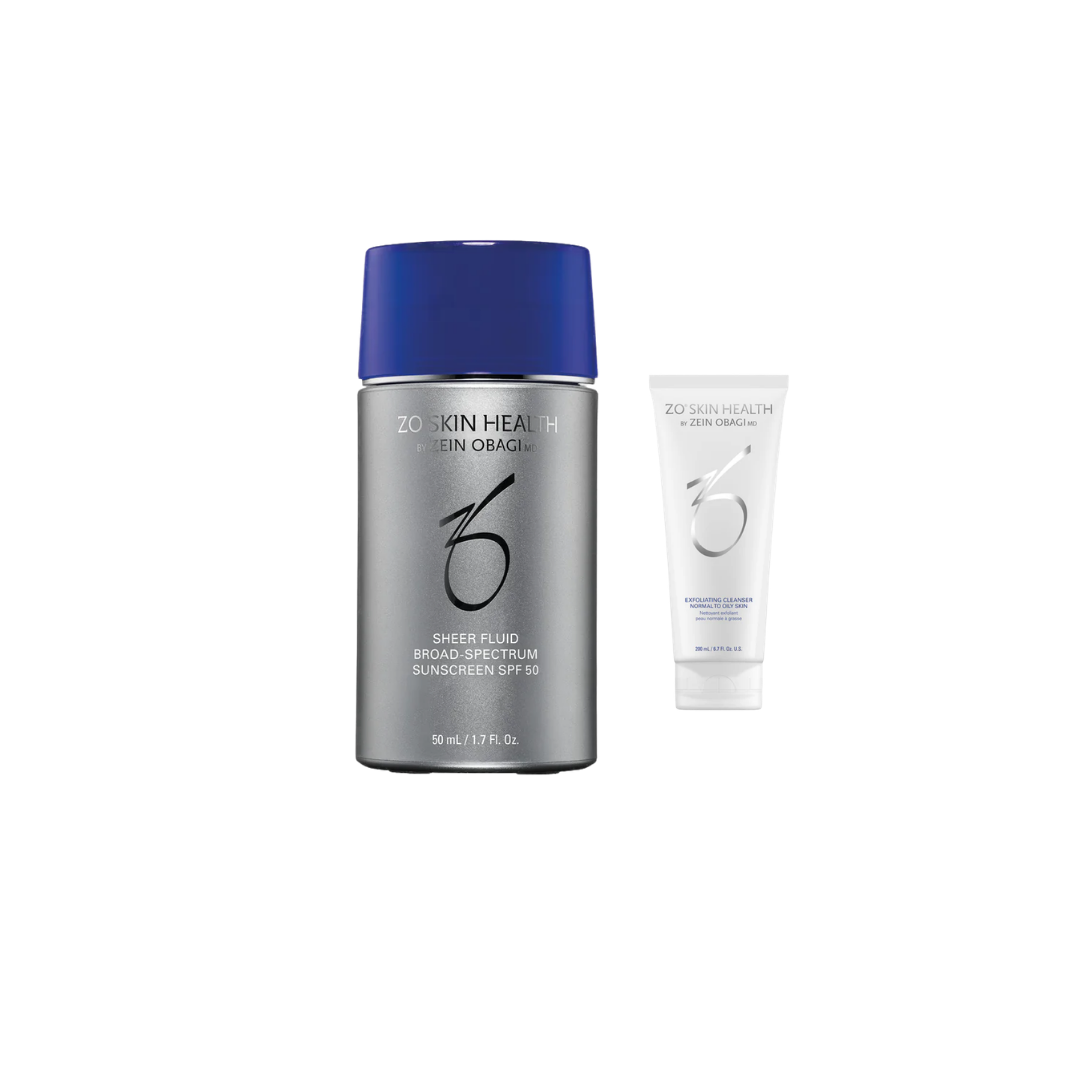 Kampagne: Sheer Fluid Broad-Spectrum Sunscreen SPF 50 + GAVE: Exfoliating Cleanser 60ml