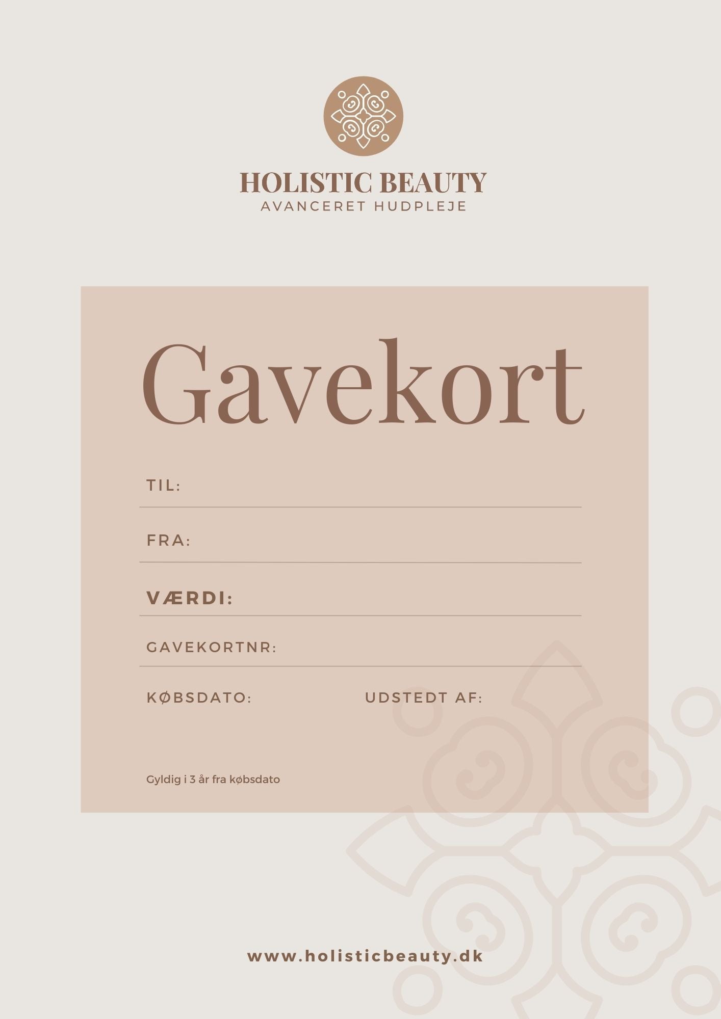 Gavekort til Holistic Beauty
