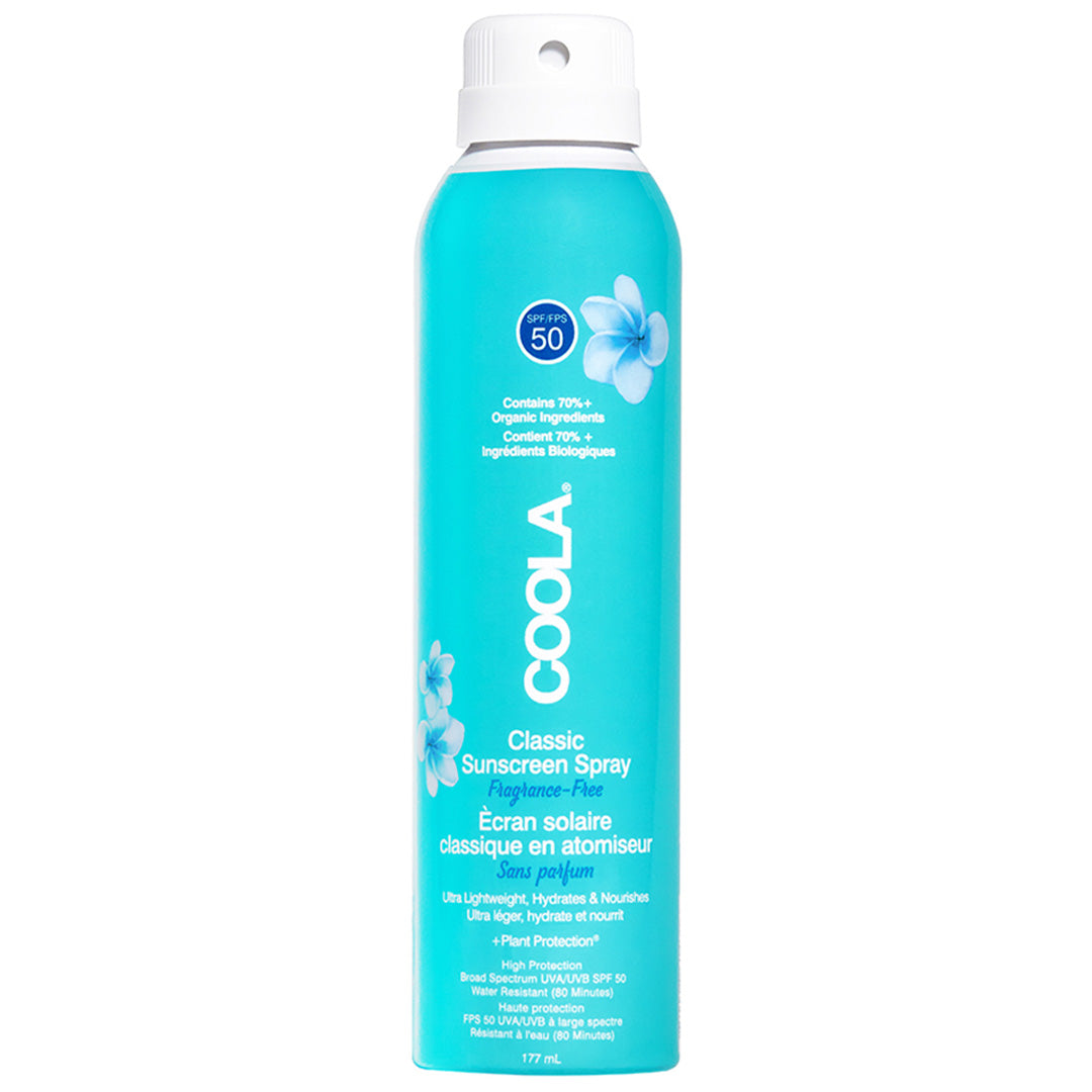 COOLA Classic Body Spray Fragrance-Free SPF 50